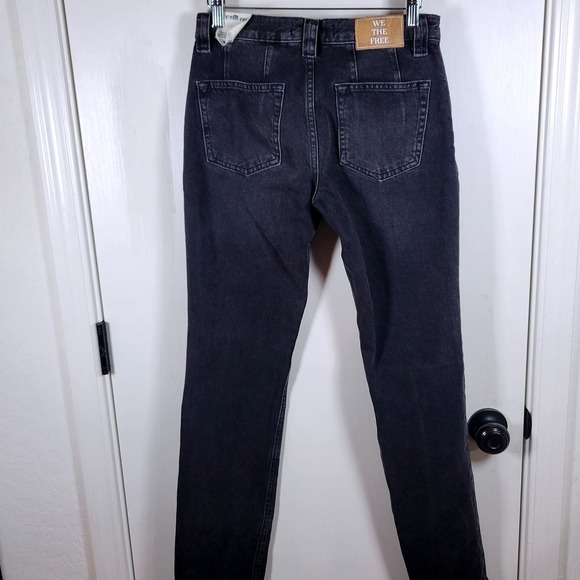 We The Free Free People Crvy Siren Black Low Rise Jeans Size 24 Y2K Style Jeans - Picture 6 of 10